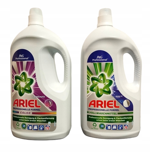 Ariel Professional żel do prania tkanin kolor Biały 140 prań Zestaw