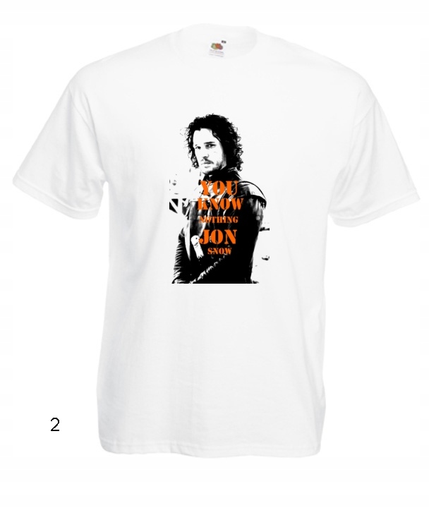 

Koszulki Męskie Wzory Jon Snow Gra O Tron Stark