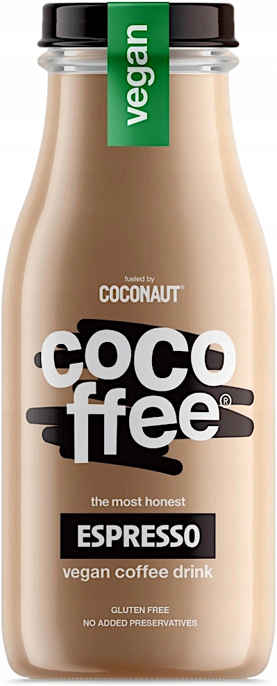 Levně Coconaut Vegan cofe Cocoffee Kávový nápoj Espresso 280 ml 12 Kusů