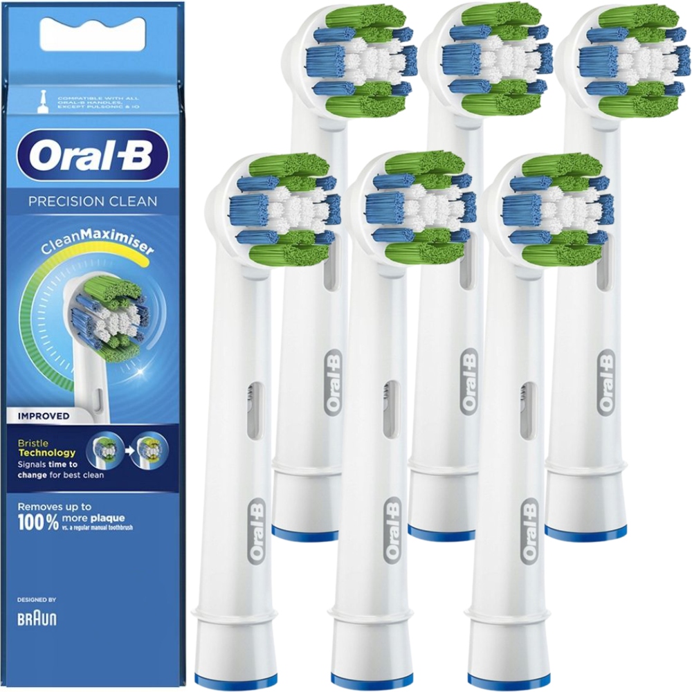6x Końcówki Braun Oral-B Precision Clean Maximizer do Szczoteczki Oral-B