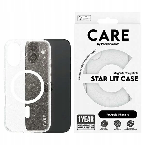 Pouzdro Care by PanzerGlass Flagship Star Lit Case MagSafe pro Apple iPhone 16