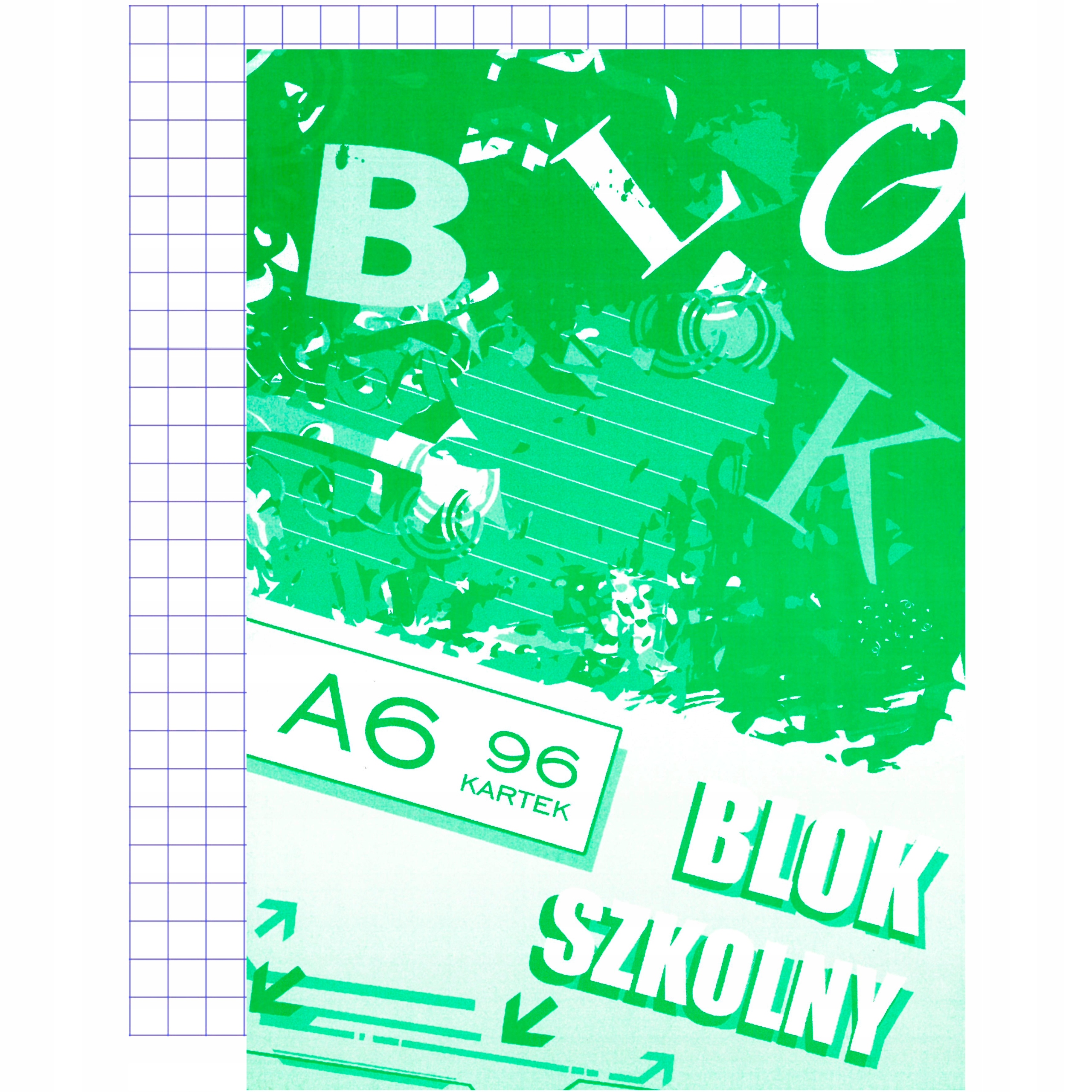 

Blok szkolny notatnik w kratkę A6 96 kartek