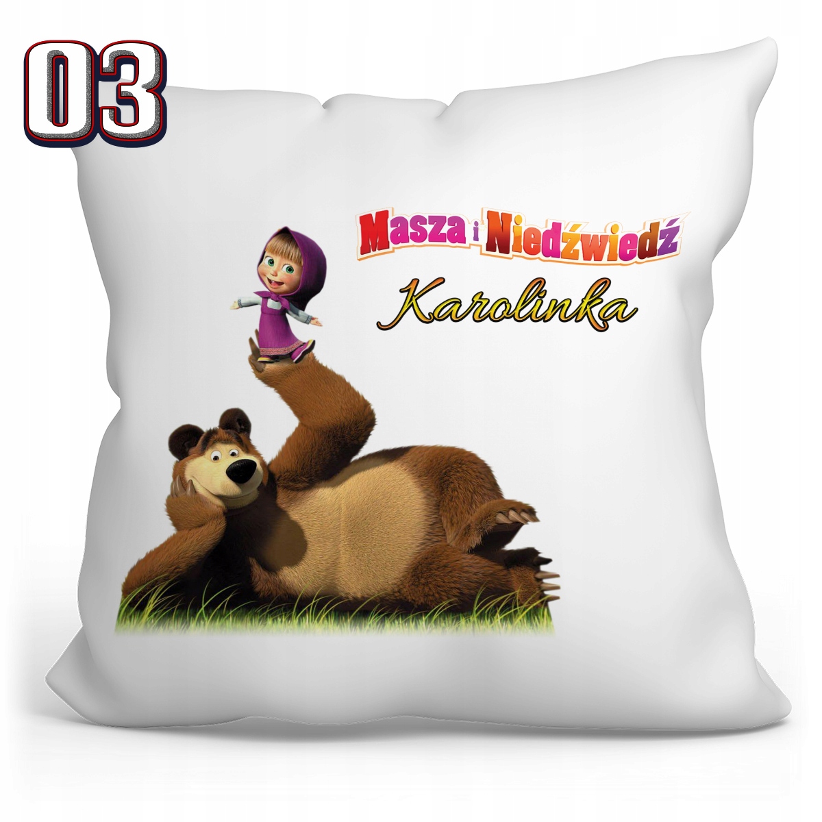 PODUSZKA MASZA I NIEDŹWIEDŹ + IMIĘ Rodzaj gadżetu filmowy