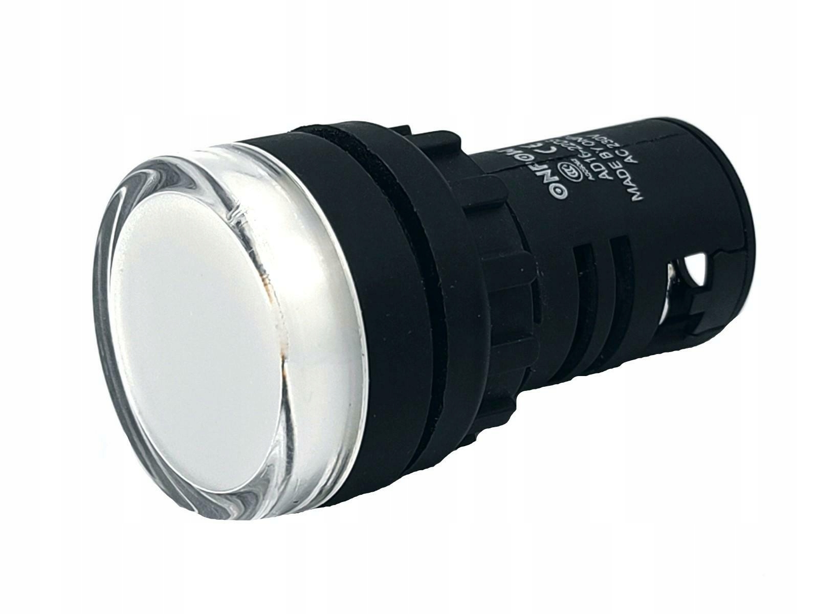 Kontrolka Led AD16-22DS 230V Ac 22mm biała Onpow