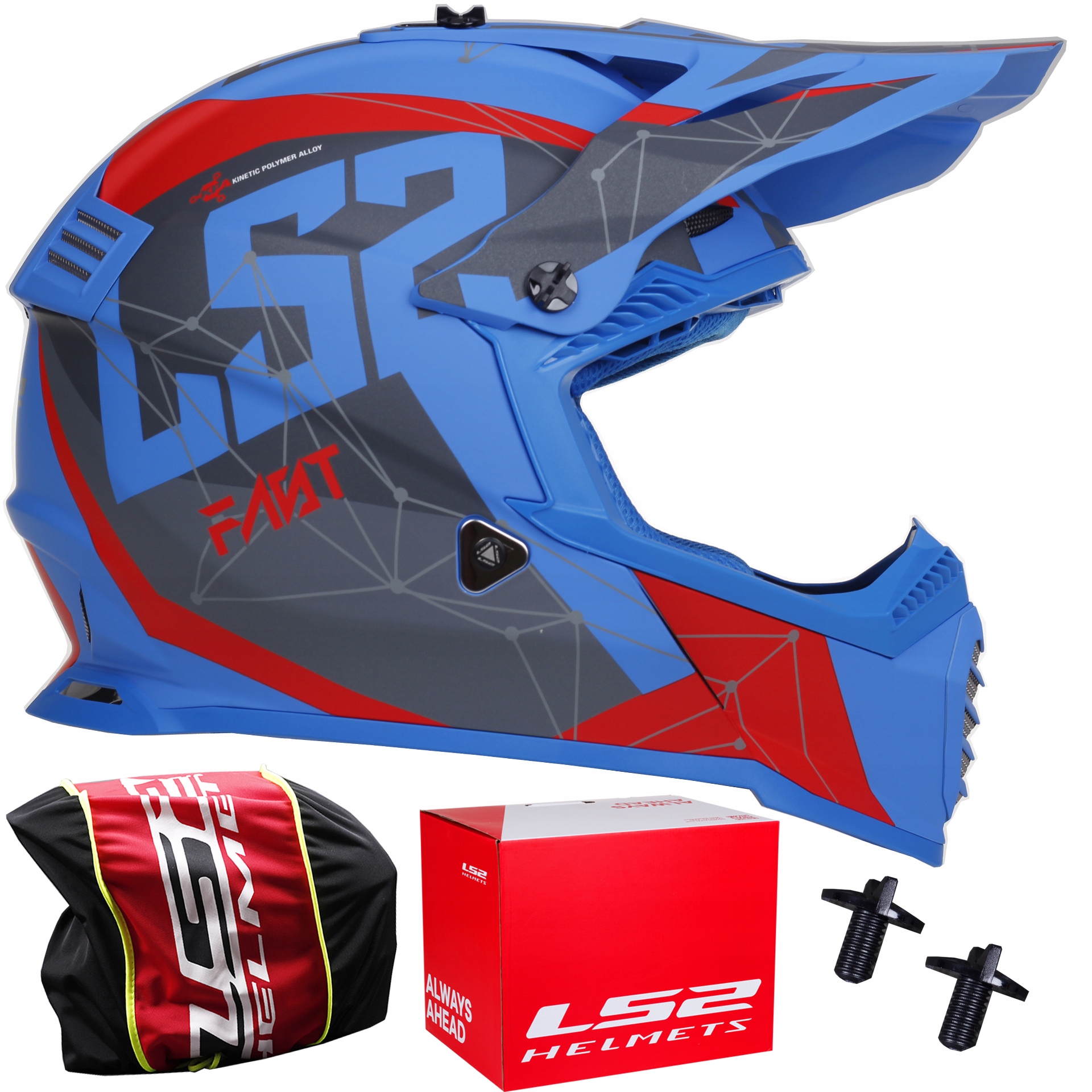 

LS2 MX437 Fast Evo Kask Cross Atv Alpha Blue