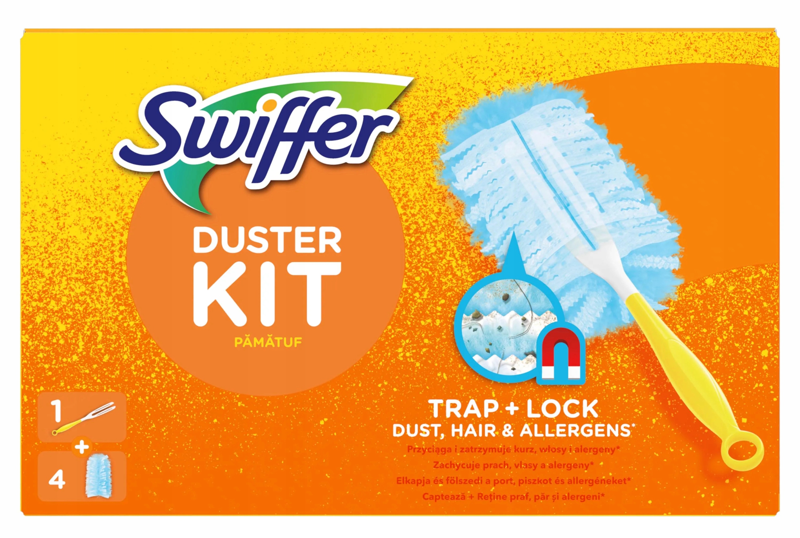 

Swiffer Duster Zest 1+4 do Zbierania Kurzu Sierści