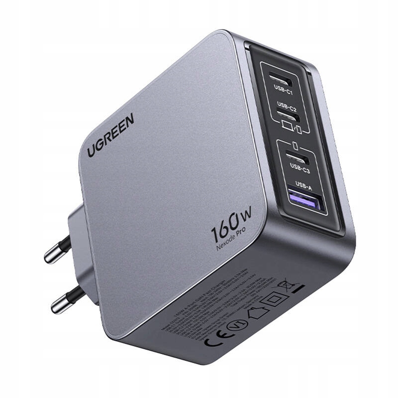 Ugreen Nexode Pro Szybka ładowarka Usb-c sieciowa 160W GaN Usb 3x Usb-c