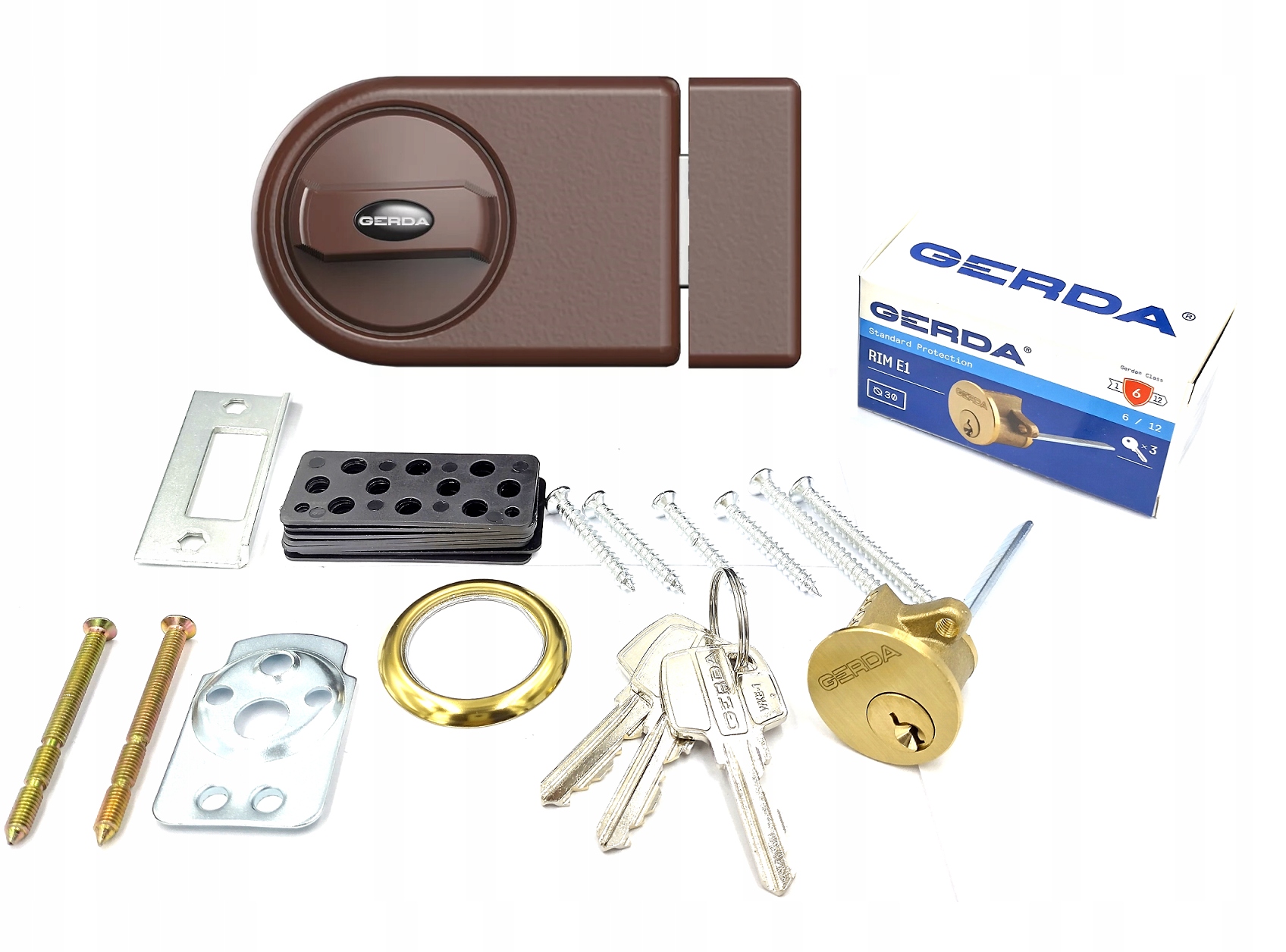 Gerda kompletní zámek ZN100 vložka a příslušenství
