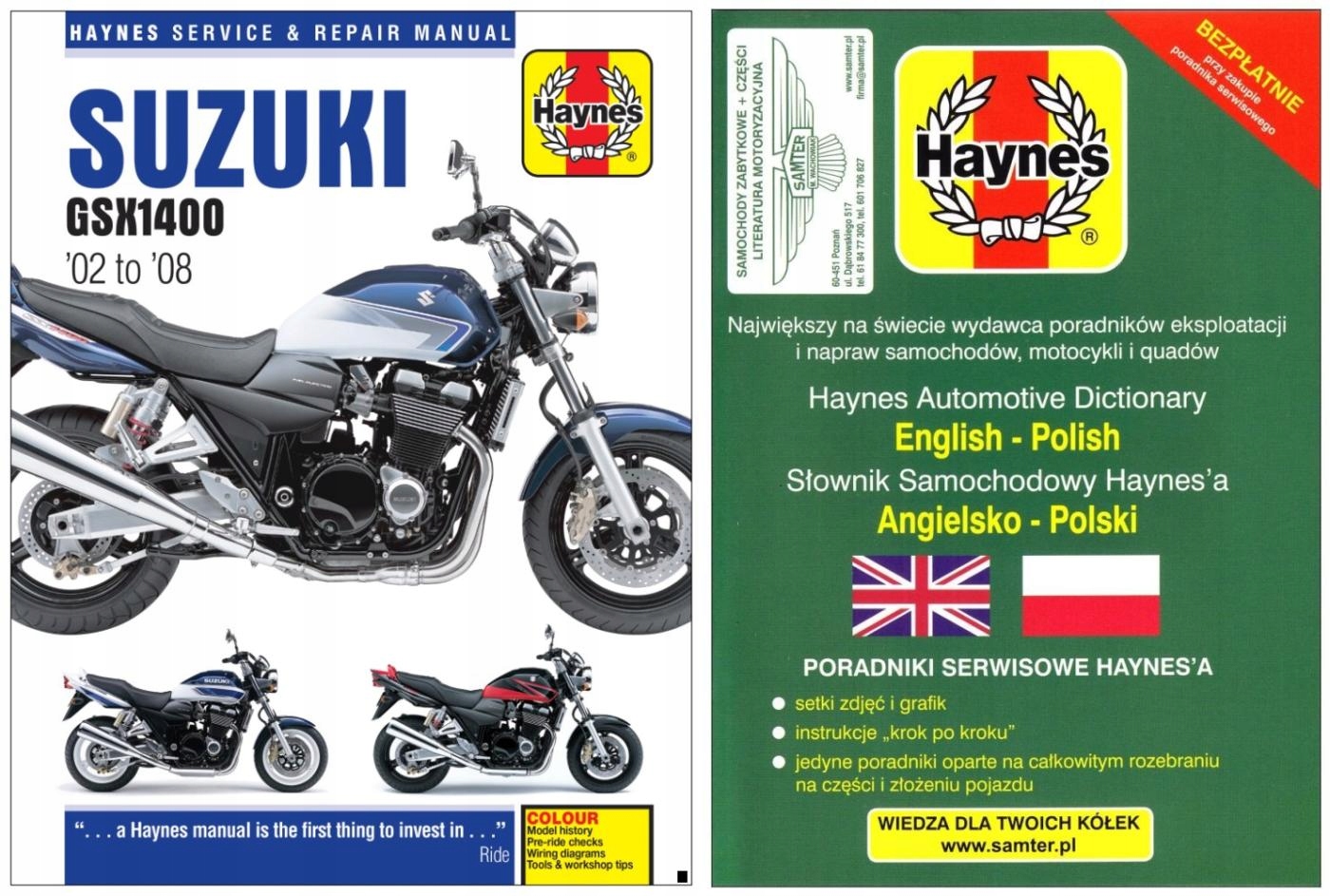 Suzuki GSX1400 (2002-2008) instrukcja napraw Haynes +GRATIS 24h