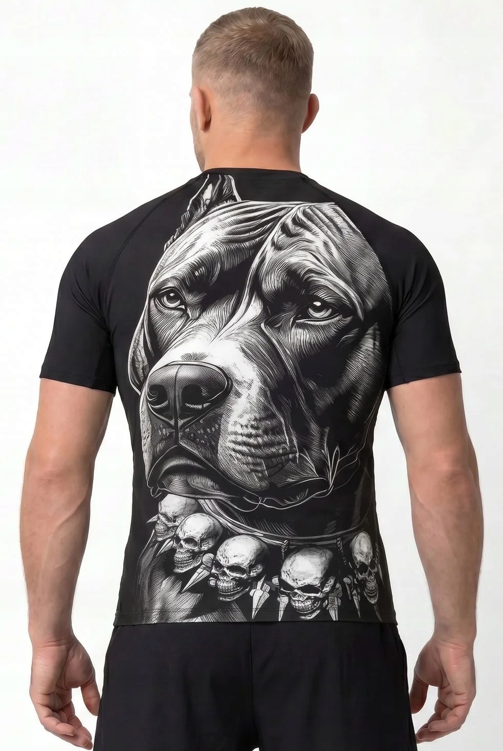 Pit Bull Rashguard Krátký rukáv Shortsleeve Blacky XXL