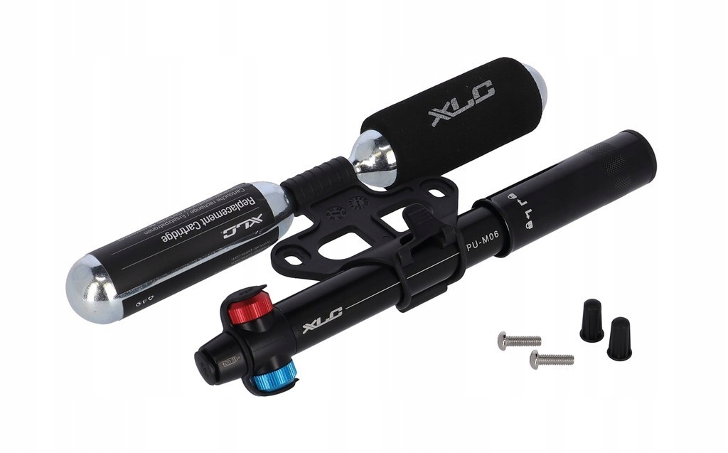 Pompka Rowerowa Na Naboje CO2 * XLC PU-M06 * 2 Funkcje Ręczna Lub Na Nabój