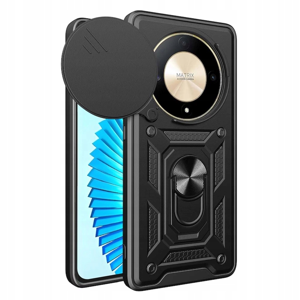 Etui Techsuit CamShield Series do Honor Magic6 Lite – czarne