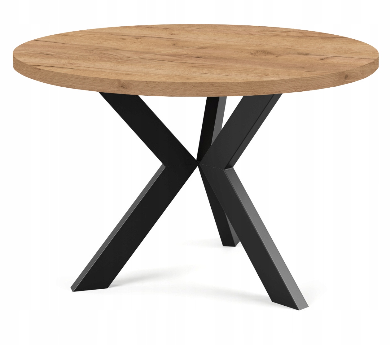 STÓŁ okrągły rozkładany 100/140 LOFT ARON Kształt blatu okrągły