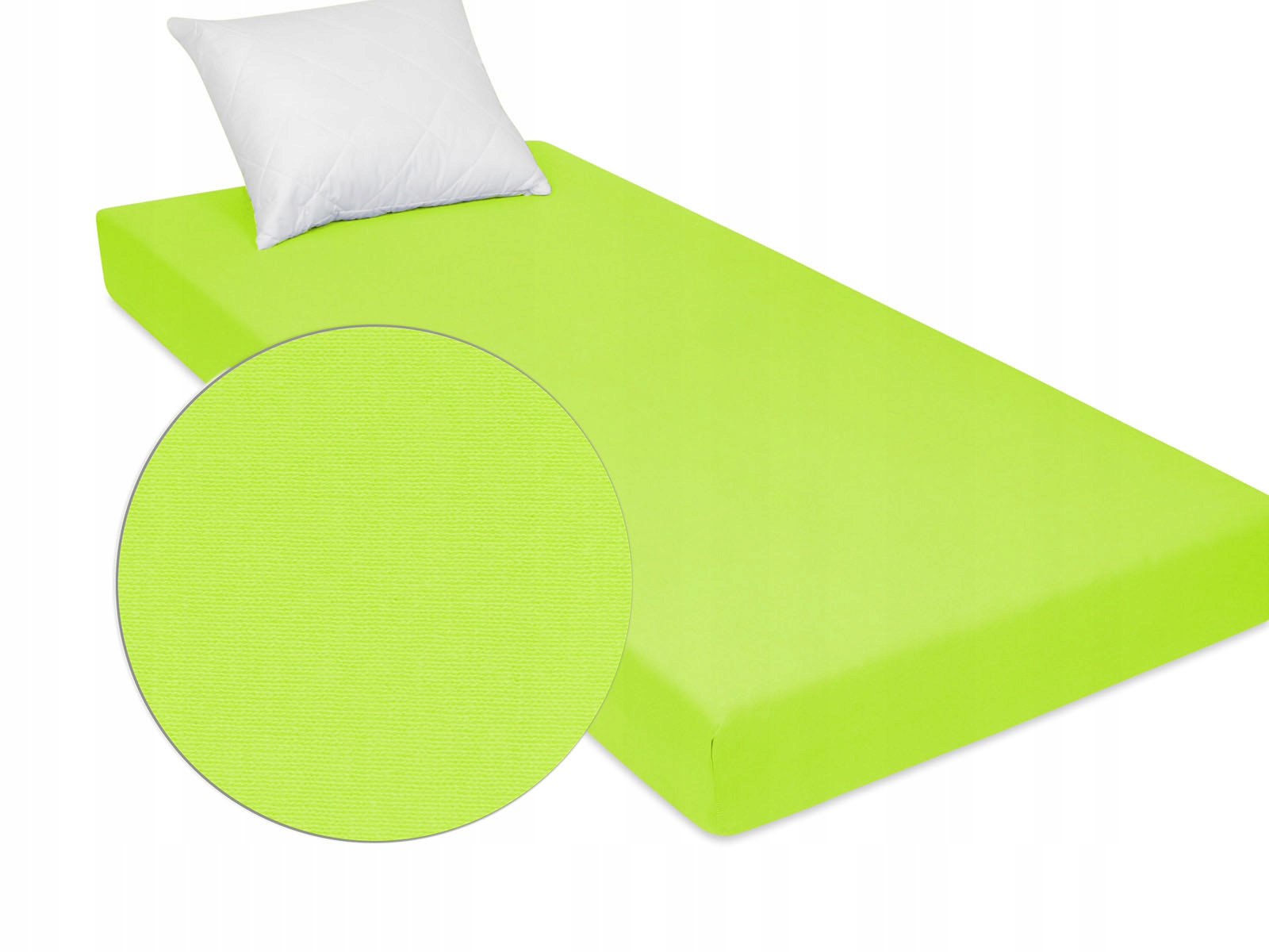 

Prześcieradło bawełniane jersey zielone 120x200 cm