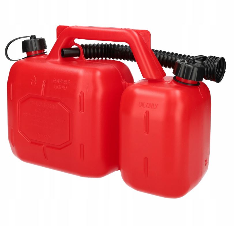 Пластиковая двухкамерная канистра 5л 2л Borg Hico