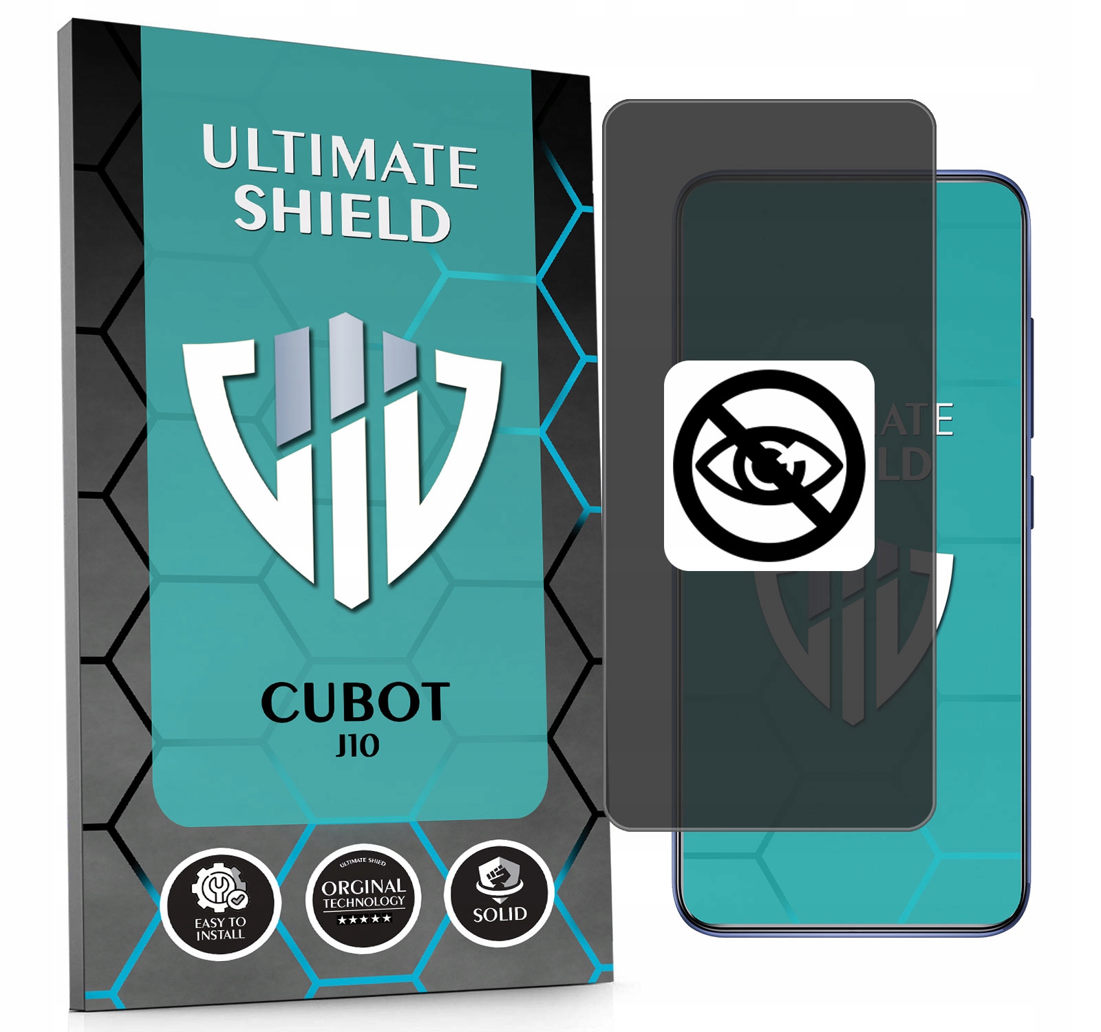 Sklo 5D Privacy Private Anti-spy Pro Cubot J10 Hydrogelové Matné