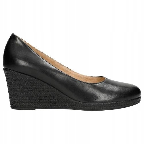 

Buty Wojas Czółenka damskie koturn czarne r. 36