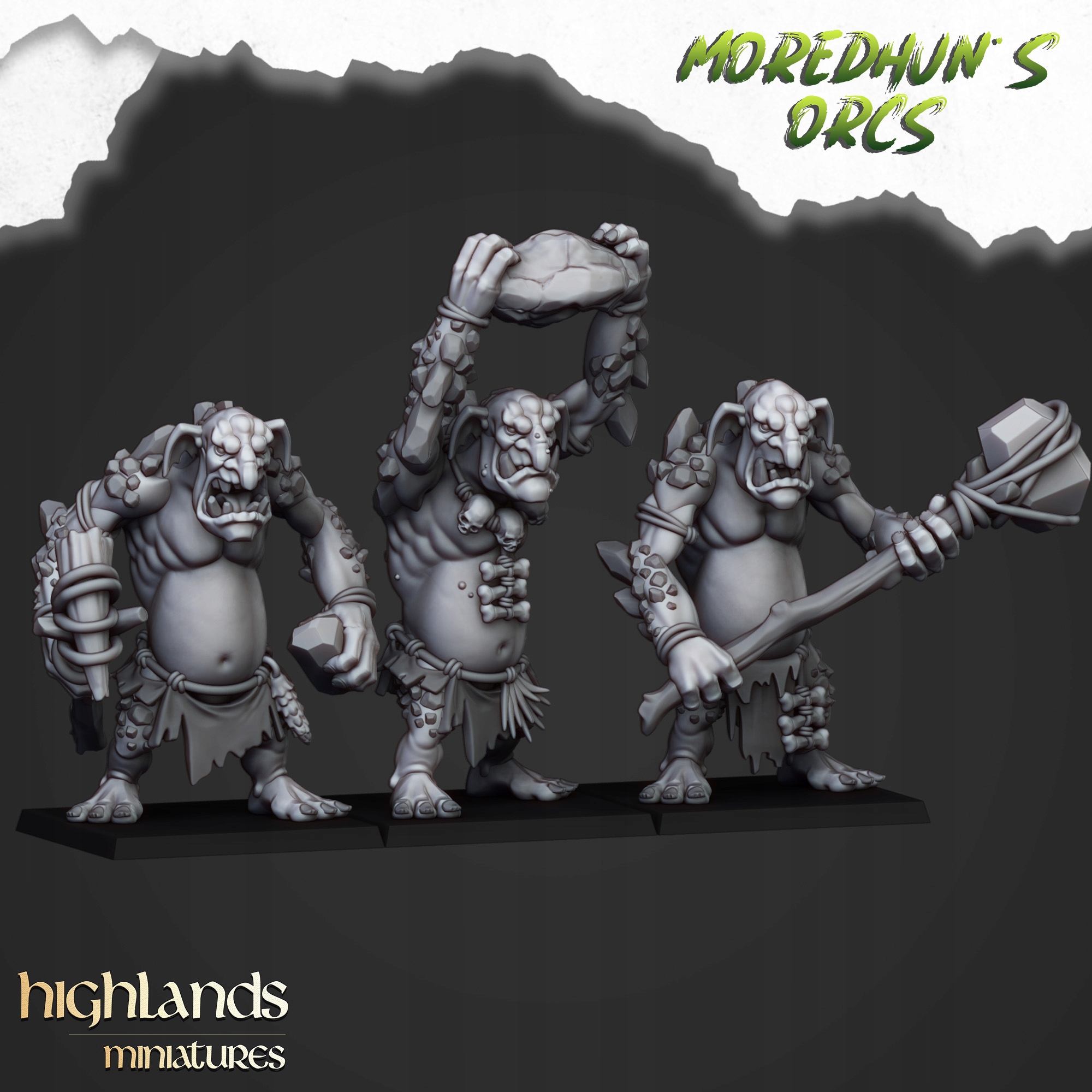 Cave Trolls x3 - WFB - Minifaktura