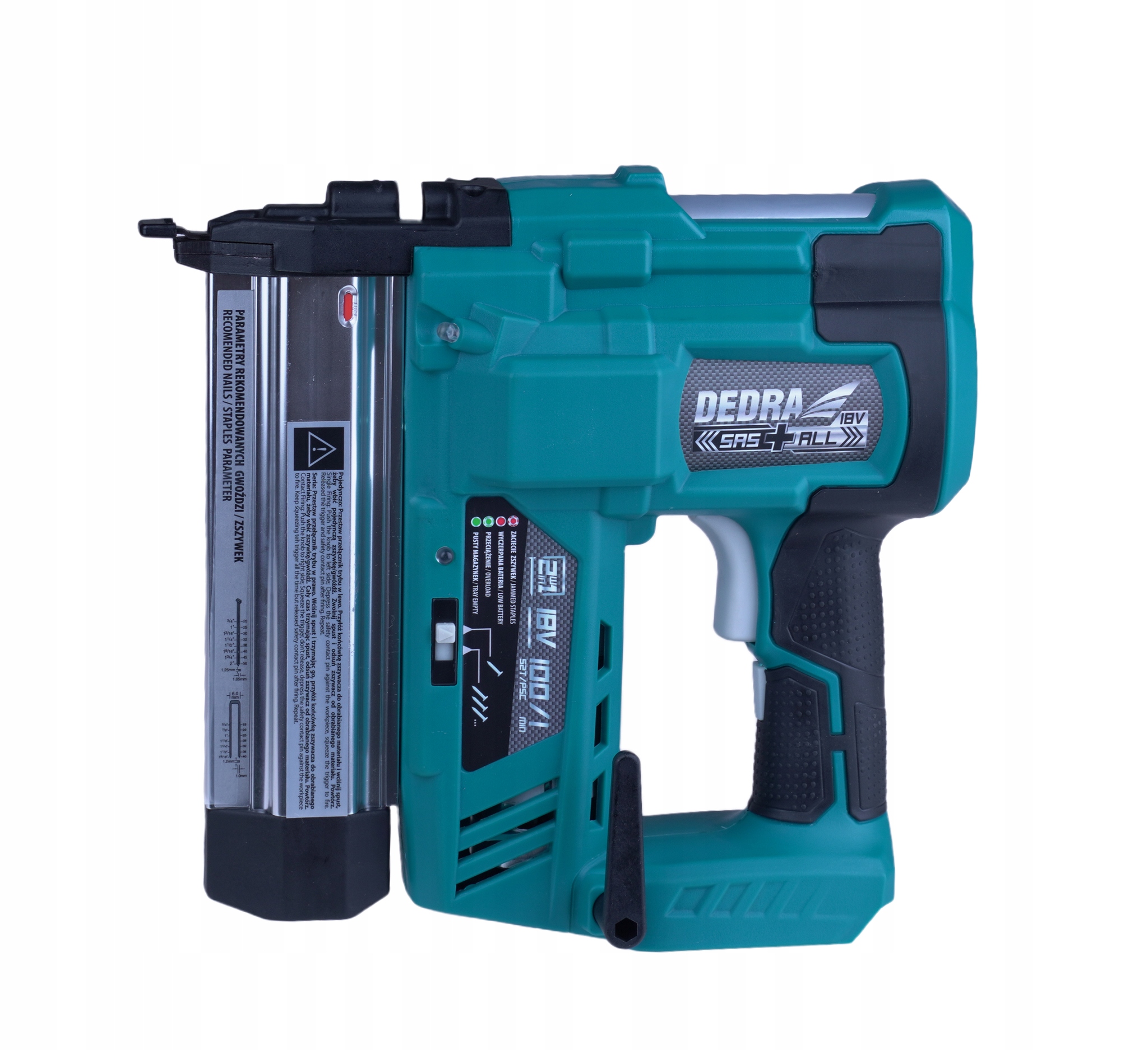 Dedra DED7053 Gwoździarka/zszywacz aku SAS+ 4Ah Zasilanie akumulatorowe
