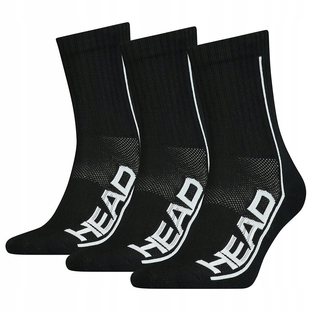 Skarpety tenisowe Head Performance Short Crew czarne 35/38