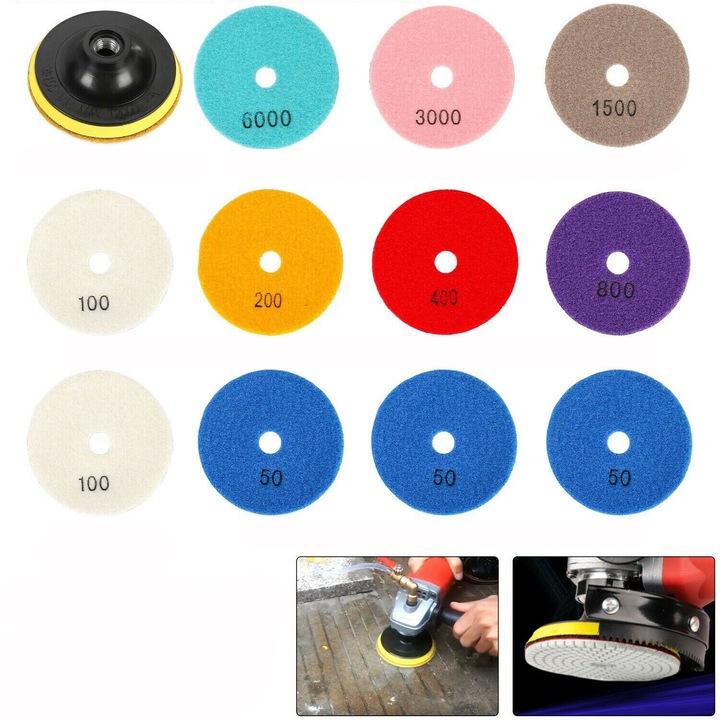 Diamantové Brusné Lešticí Kotouče Pro Suché Broušení