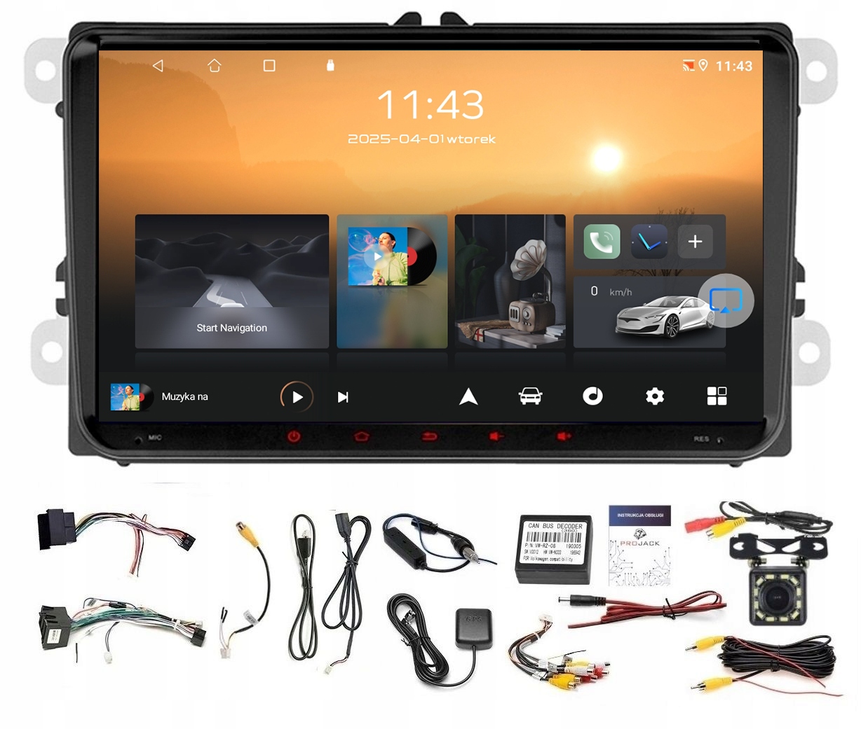 Rádio Navigácia Gps Android Škoda Praktik 2006-2015 Wifi Carplay 2GB 64GB