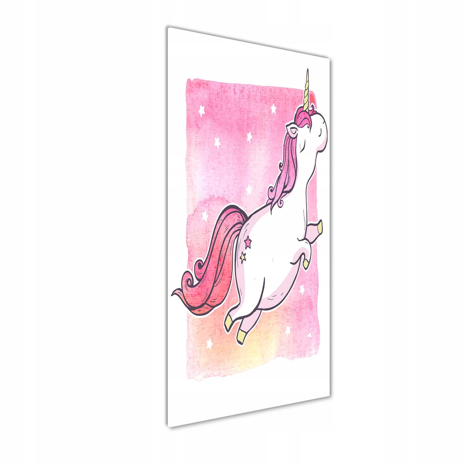 Fotoobraz na skle Růžový jednorožec 50 x 125 cm