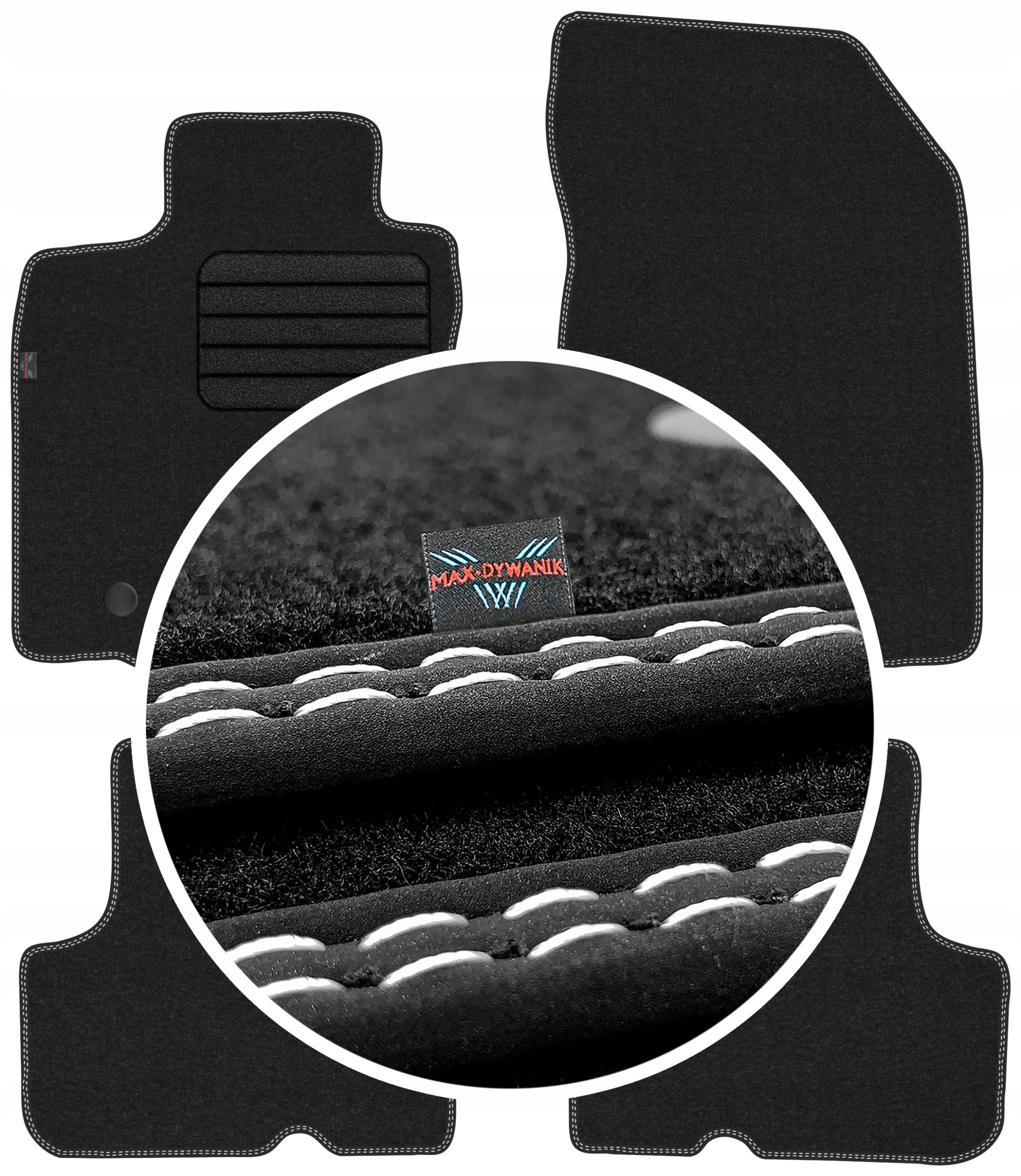 Dacia Duster I 2010-2013 Velurové autokoberce Koberce do auta