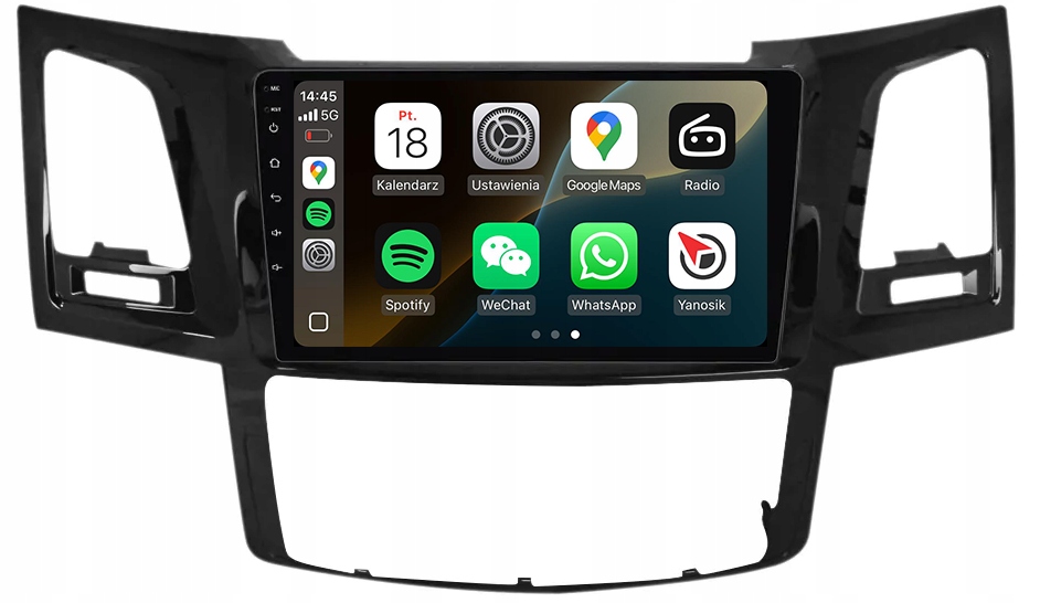 Toyota Hilux Nejnovější Android Carplay Rádio Navigace