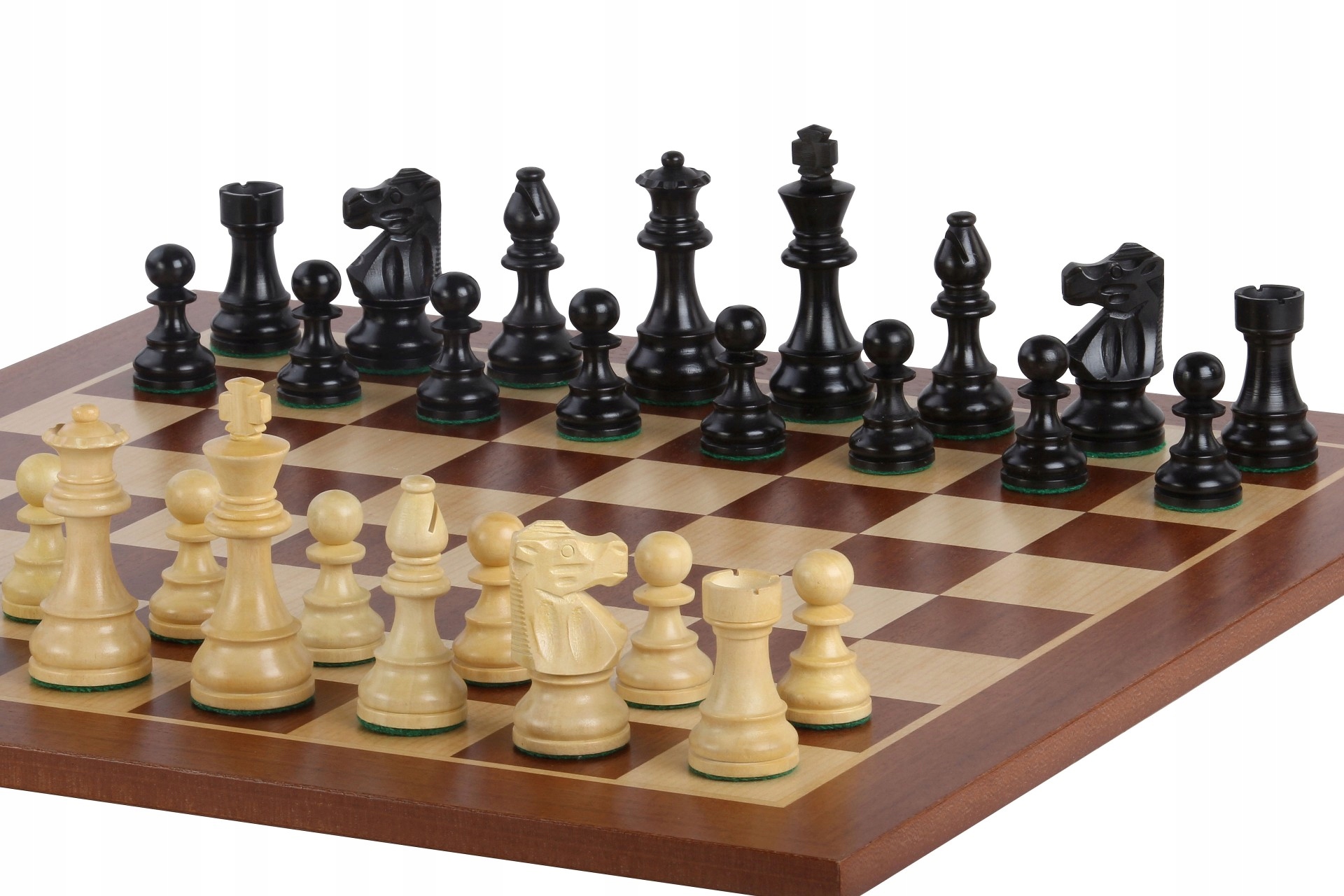 Šachová sada French Lardy Mahagon 50 mm Figurky Král 90 mm Set ze dřeva