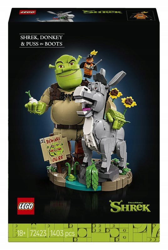 Lego Shrek 72423 Shrek, Oslík a Kocour v botách