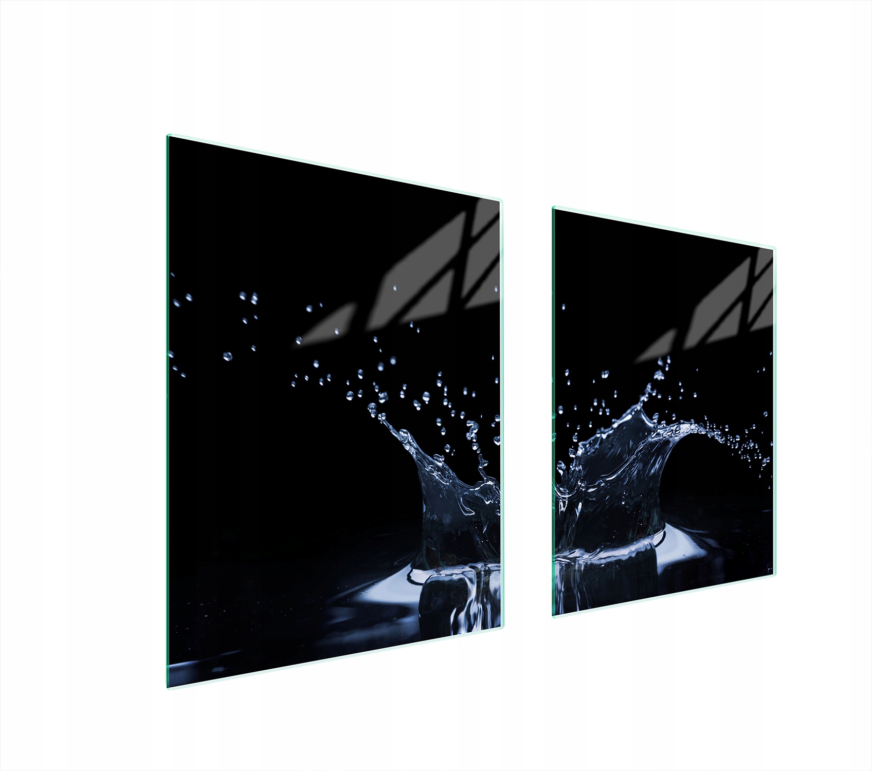 Skleněná Ochranná Deska Na Sporák 85x52 Voda Tvrzené Sklo