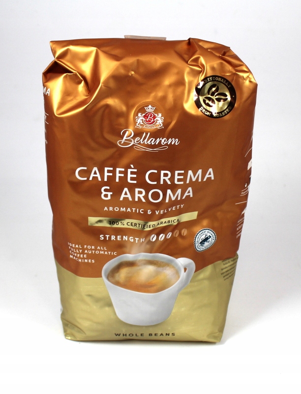 Levně Káva zrnková Arabica Bellarom Caffe Crema & Aroma 1000 g
