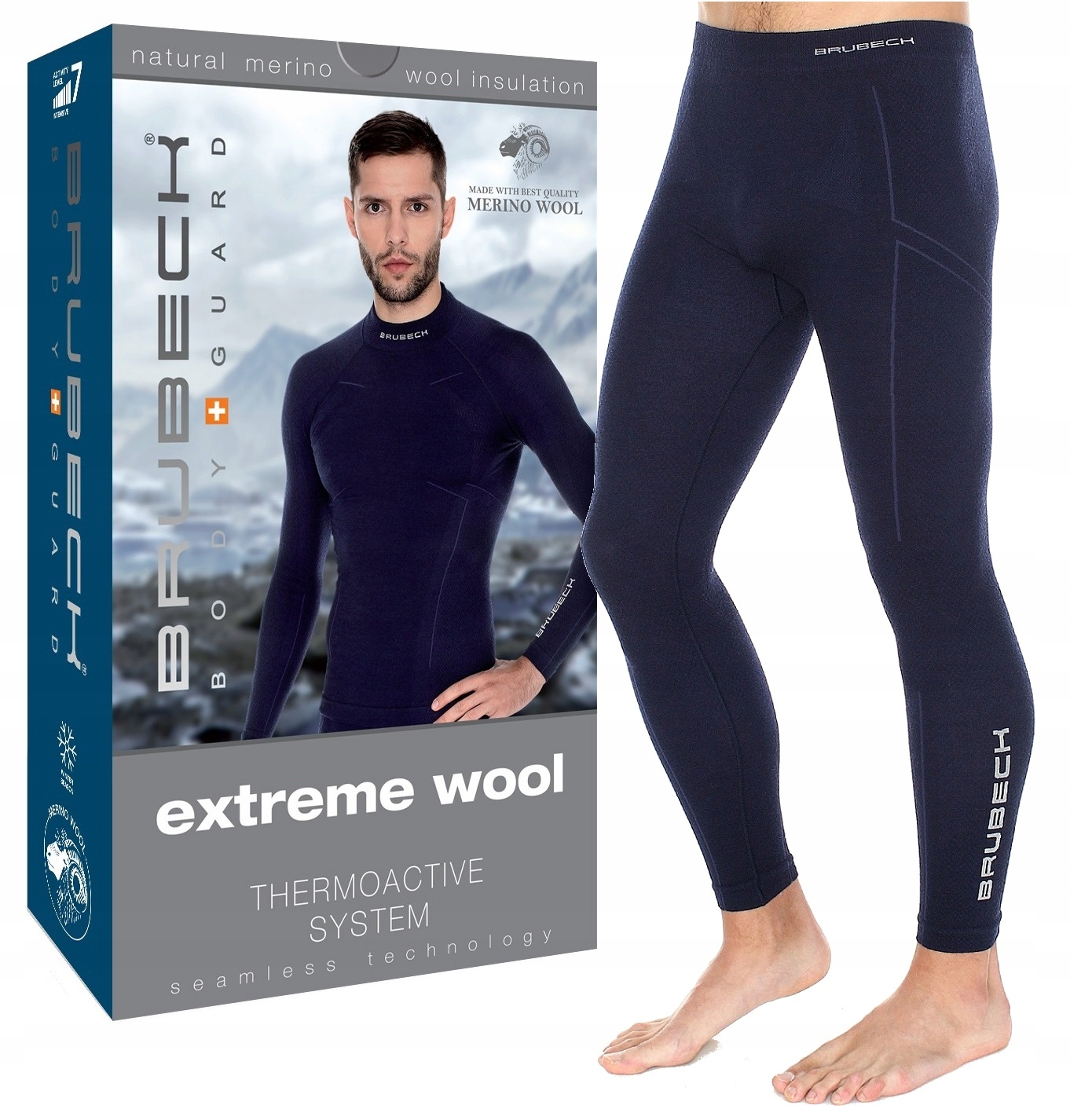 Brubeck Men Narciarske Getry Termoaktywne -XL