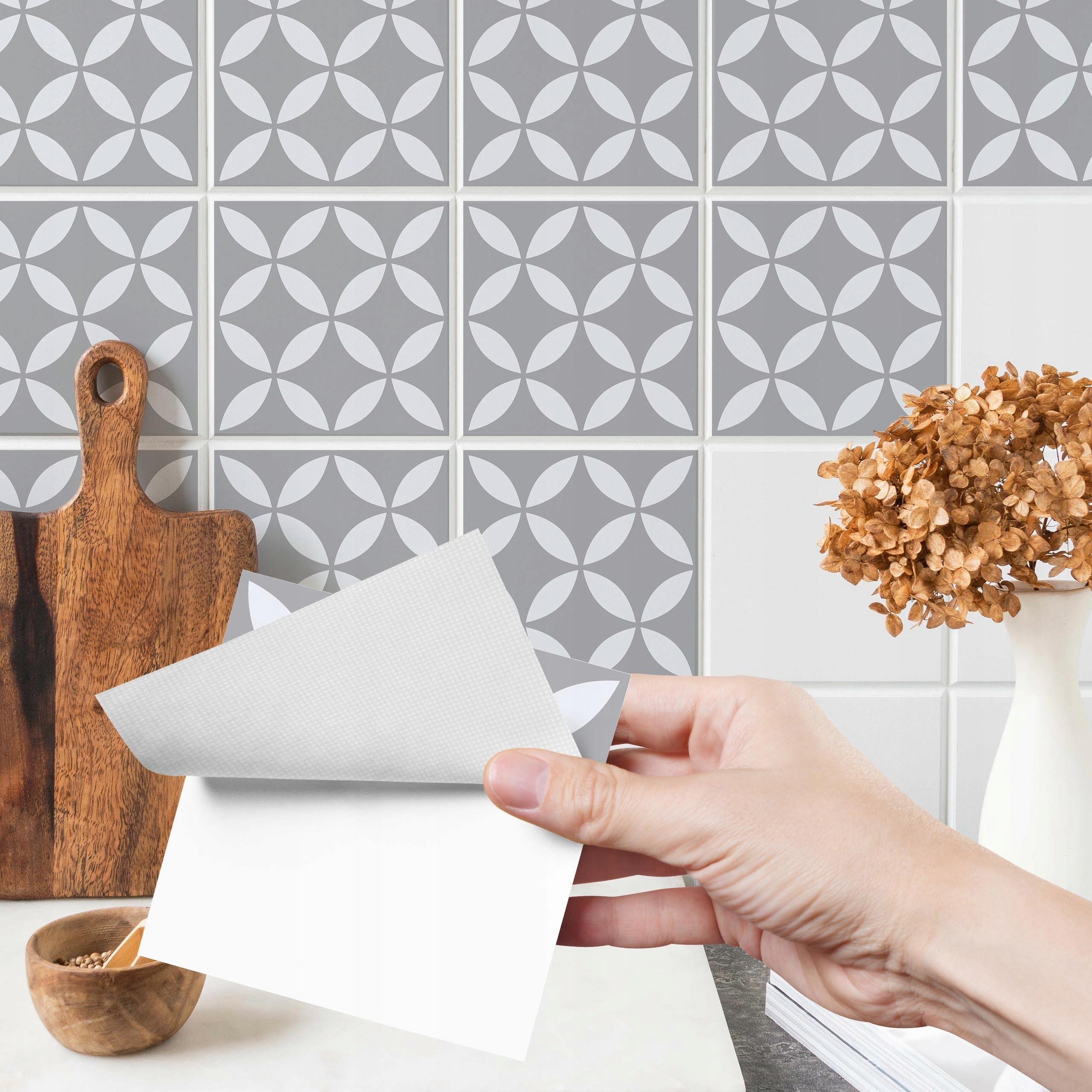 Laminált Csempe Matricák Klasszikus DÍSZEK Mozaik 24 db-os szett