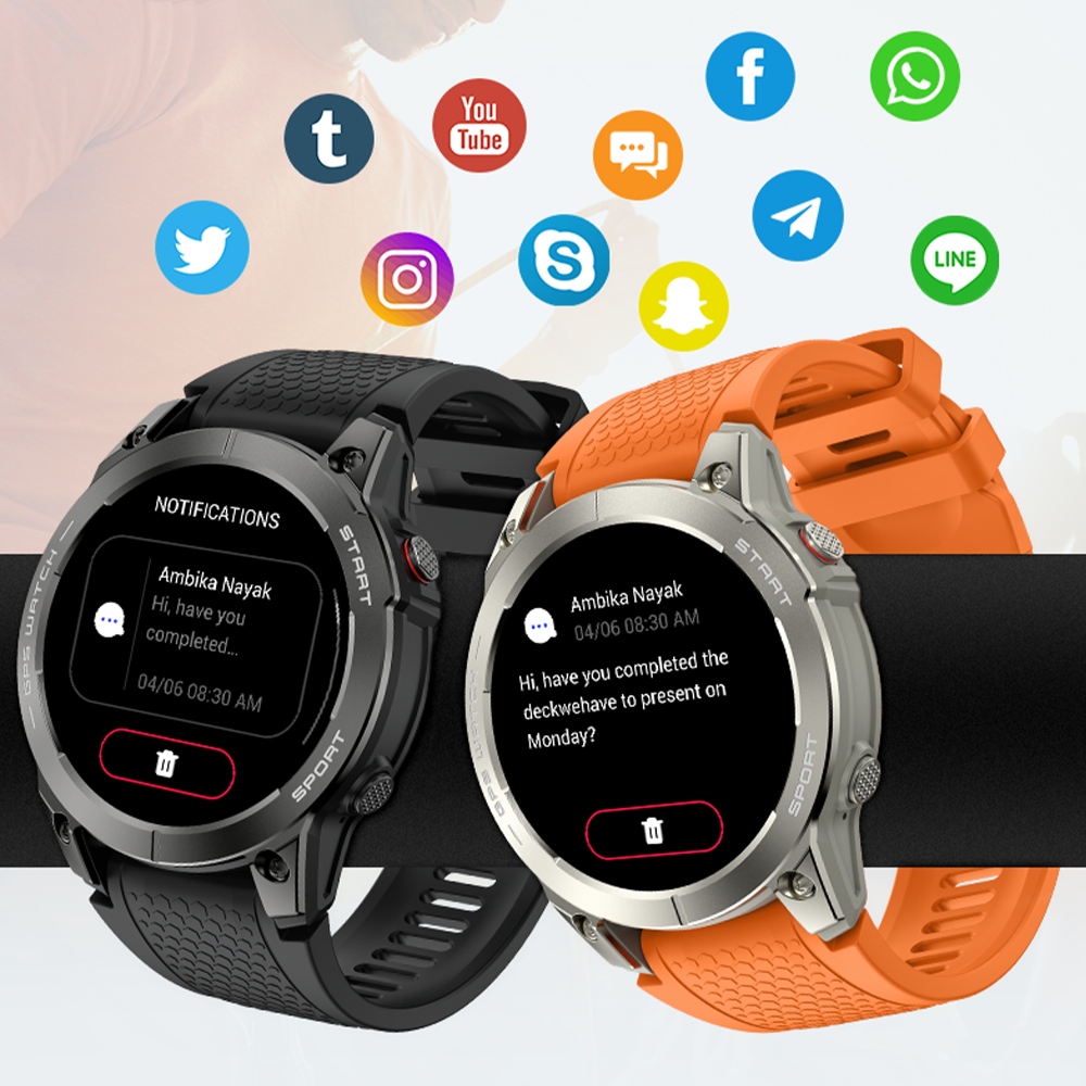 ZEGAREK SMARTWATCH MĘSKI GPS TĘTNO TLEN WE KRWI POŁĄCZENIA IDEALNY PREZENT Kompatybilność systemowa Android iOS Windows Phone
