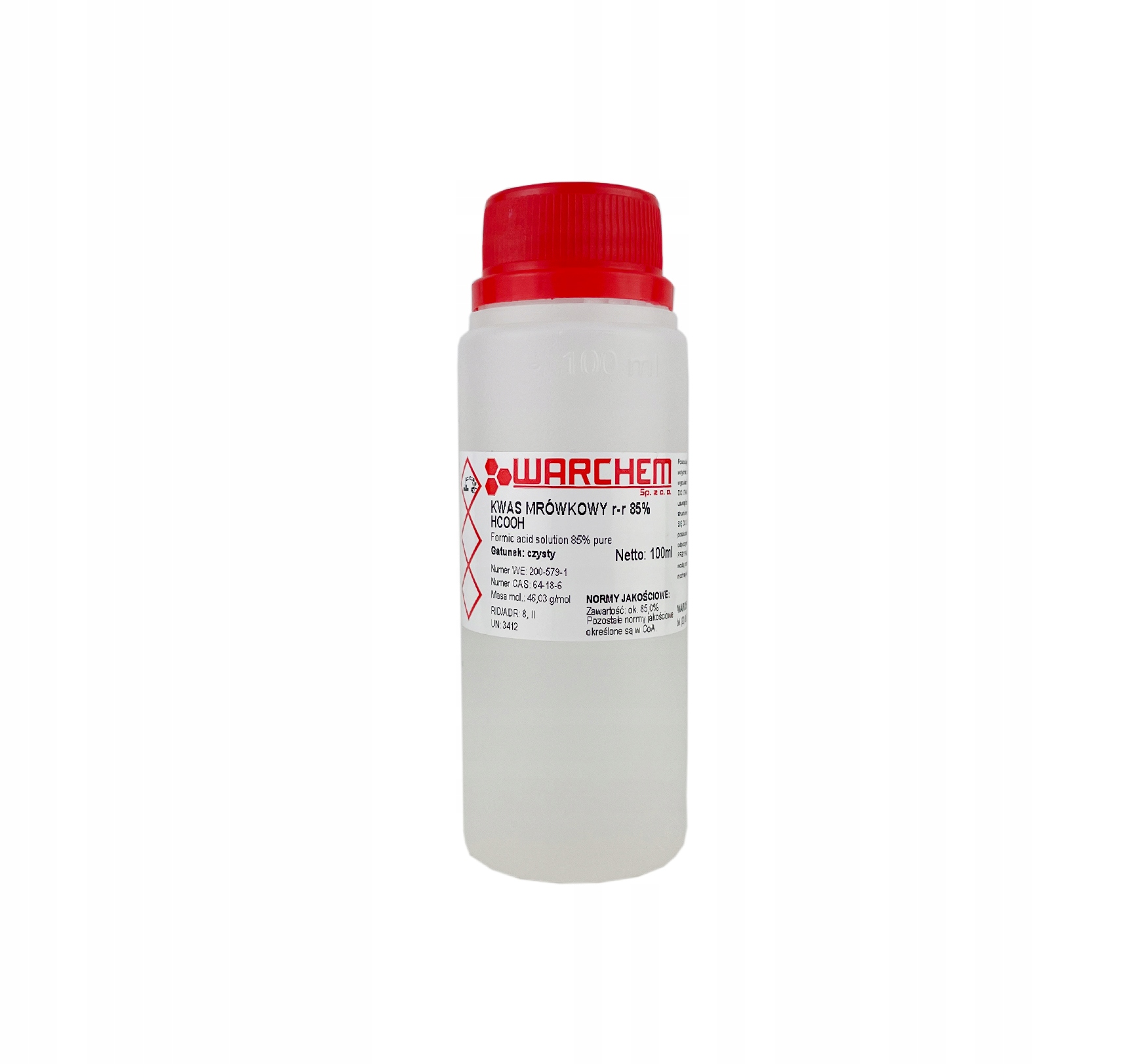 

Kwas Mrówkowy 85% 100ml Warchem [43694]