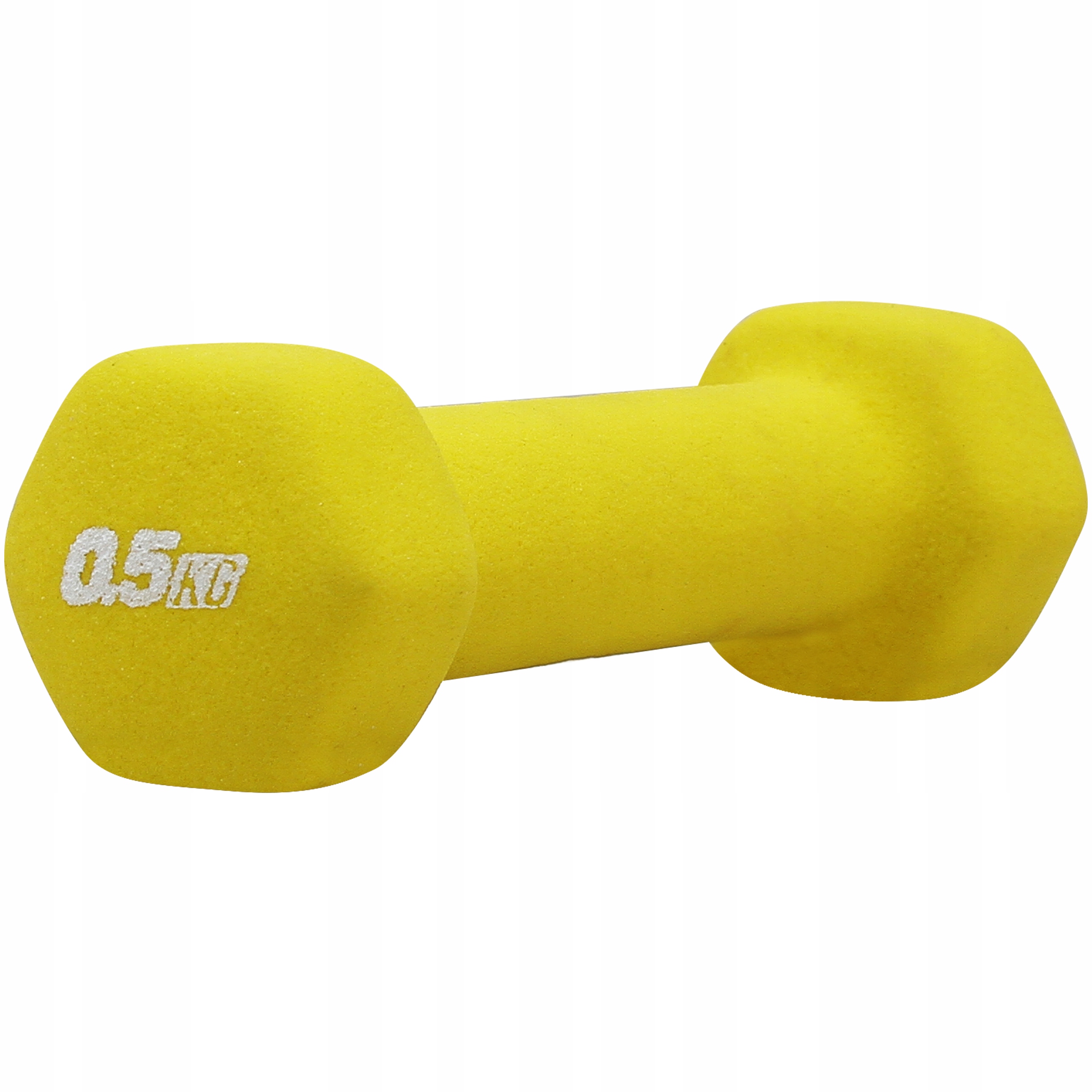 Platinum Fitness Hantla Neoprenowa Żółta 0,5 Kg Hantelka Hantel Neopren