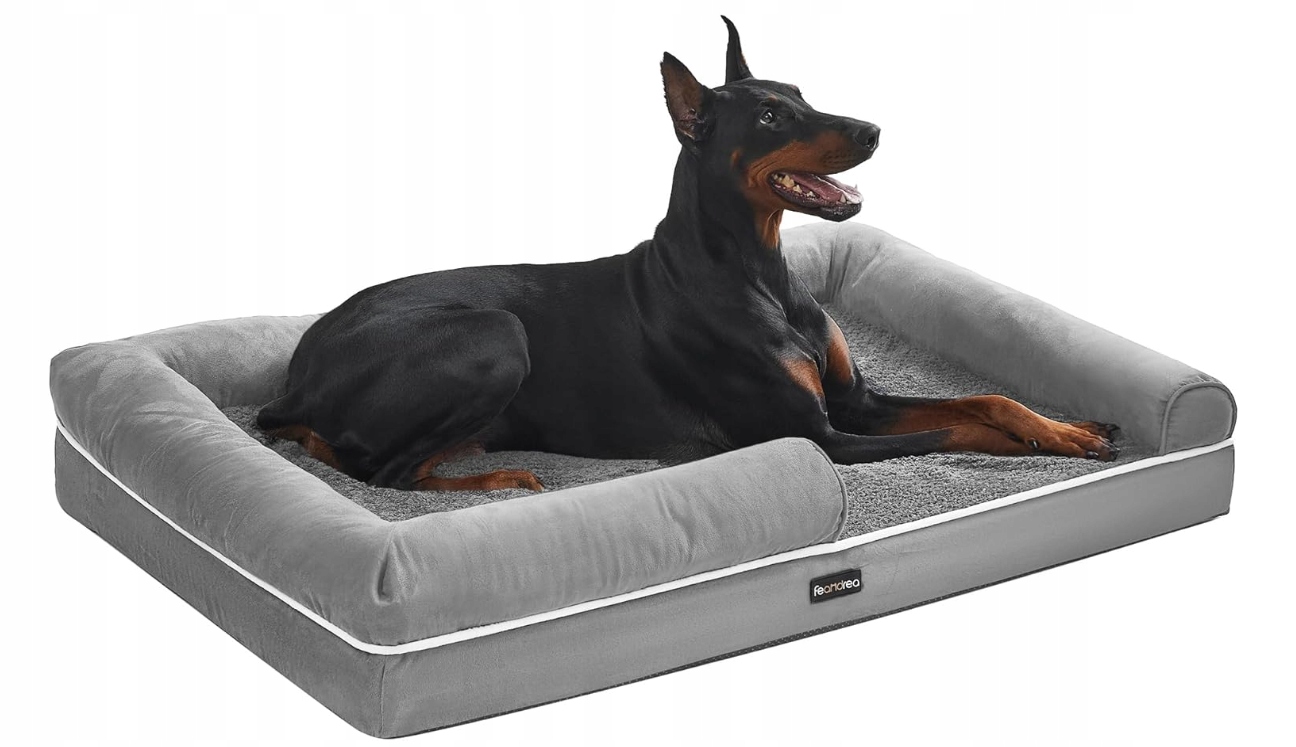 Feandrea legowisko ortopedyczne dla psa szary 120 cm x 85 cm