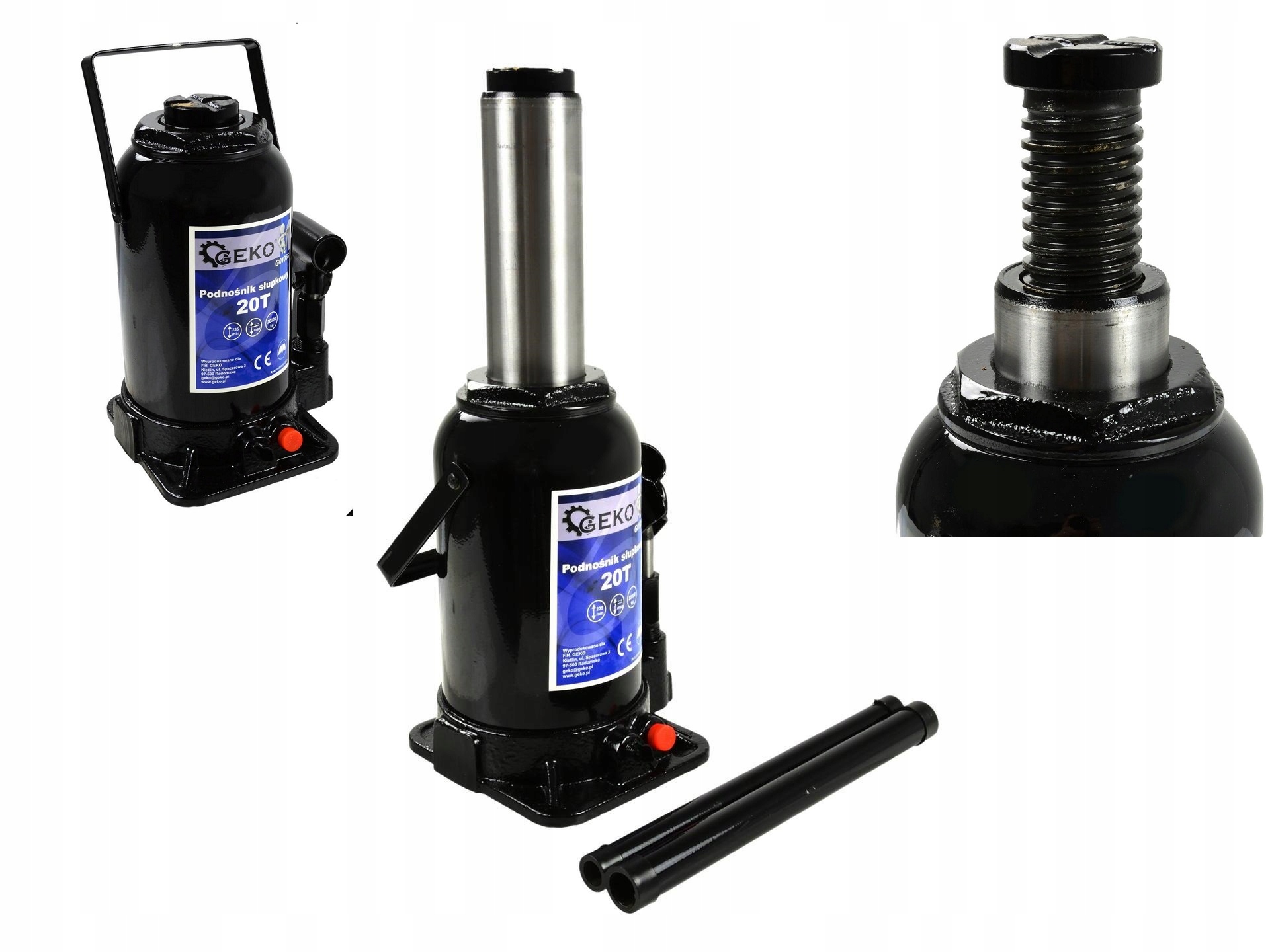 PODNOSNIK HYDRAULICZNY 20 TON SLUPKOWY BUTELKOWY