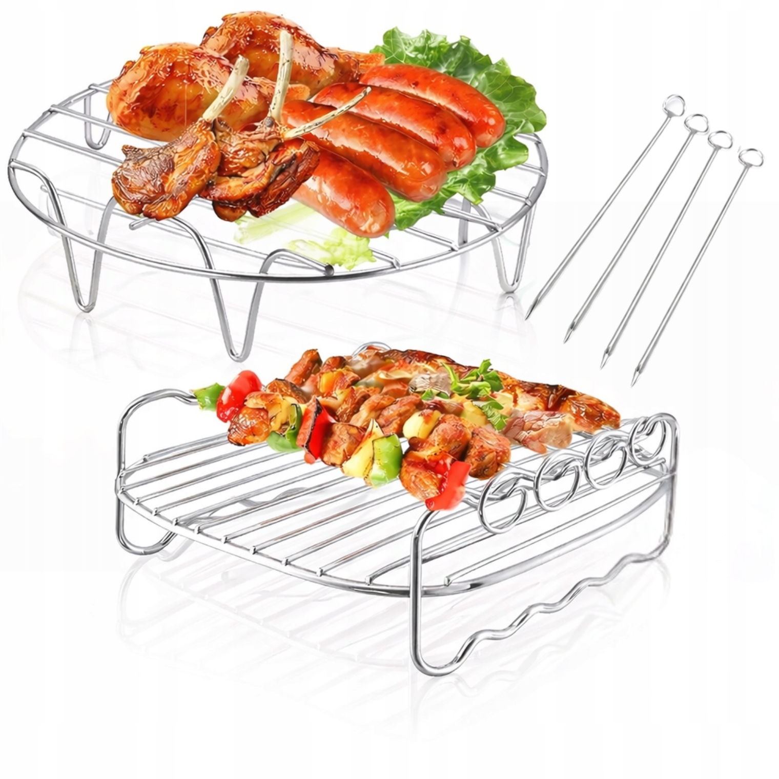 Akcesoria do frytkownicy powietrznej Airfryer 2XRUSZT 4 X Szpikulce Zestaw
