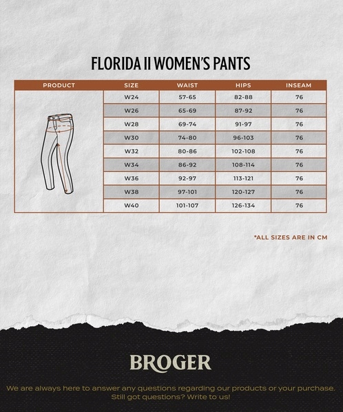 Spodnie jeans Broger Florida Lady W26L30 Materiał jeans