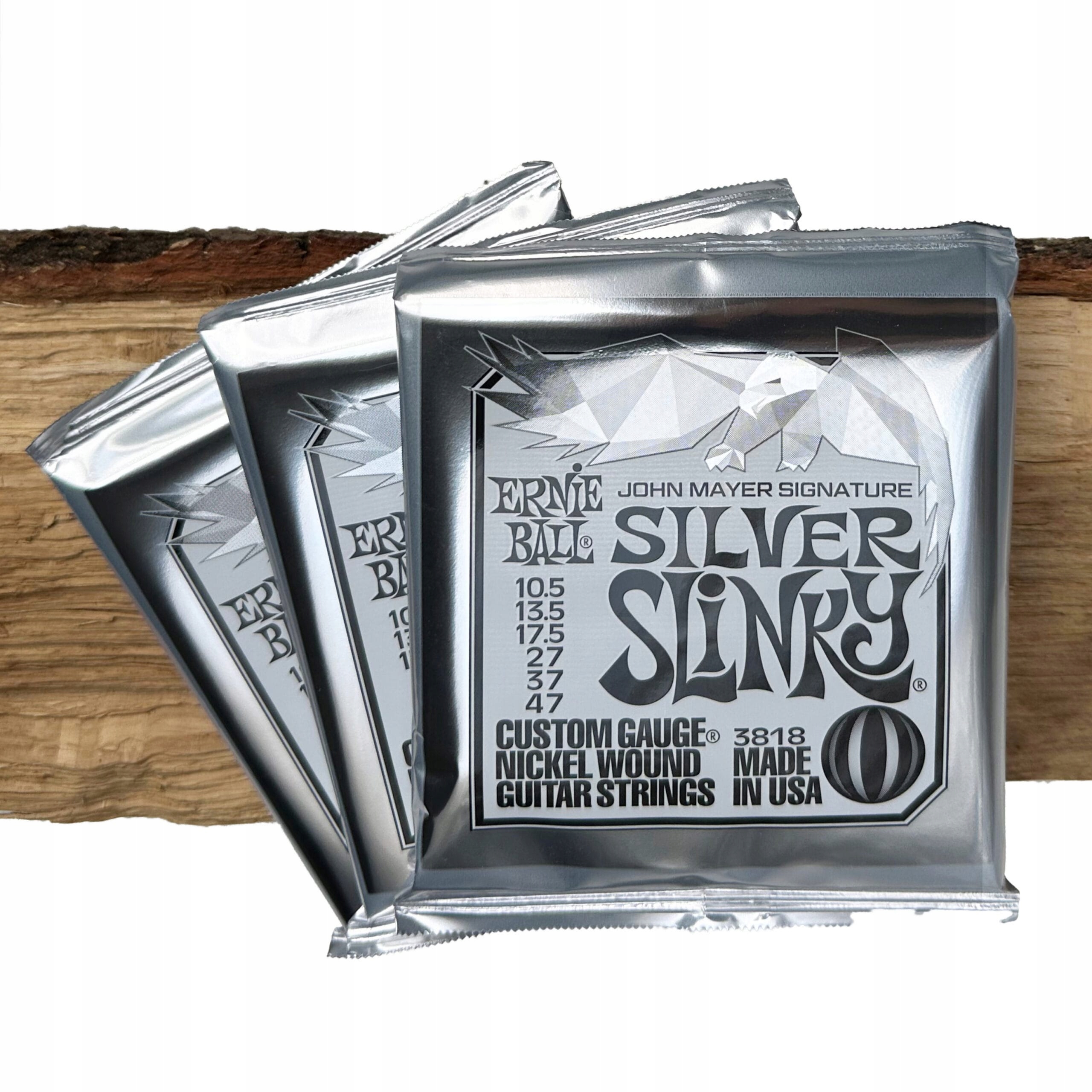 Ernie Ball Stříbrné šátky John Mayer Signature 3 kusy (10,5 47)