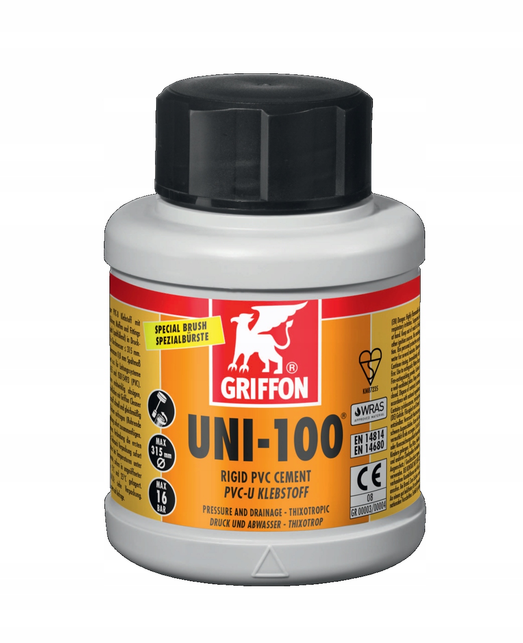 Griffon Uni-100 Lepidlo na Pvc 0,25L kartáč na trubky