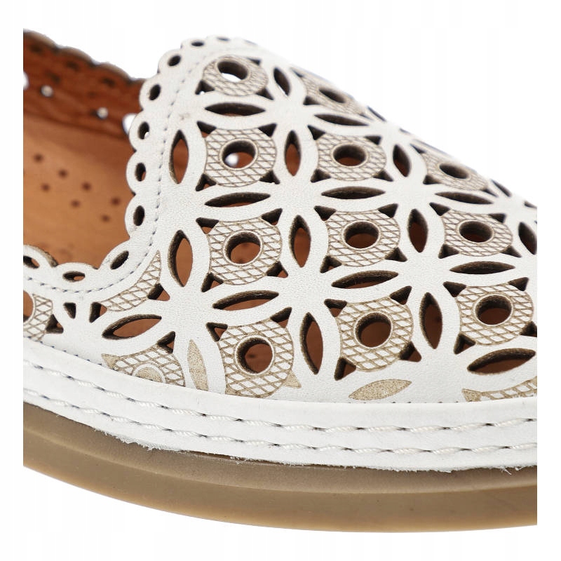 Białe Półbuty Venezia Stylowe Obuwie Damskie Rozmiar 37