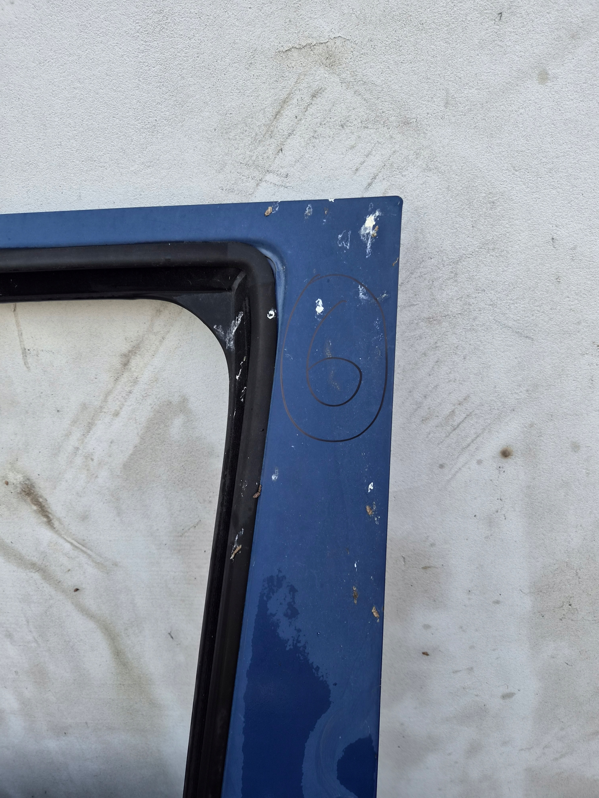 door front left VW T5 T5 LIFT front kierowca/ driver´s blue