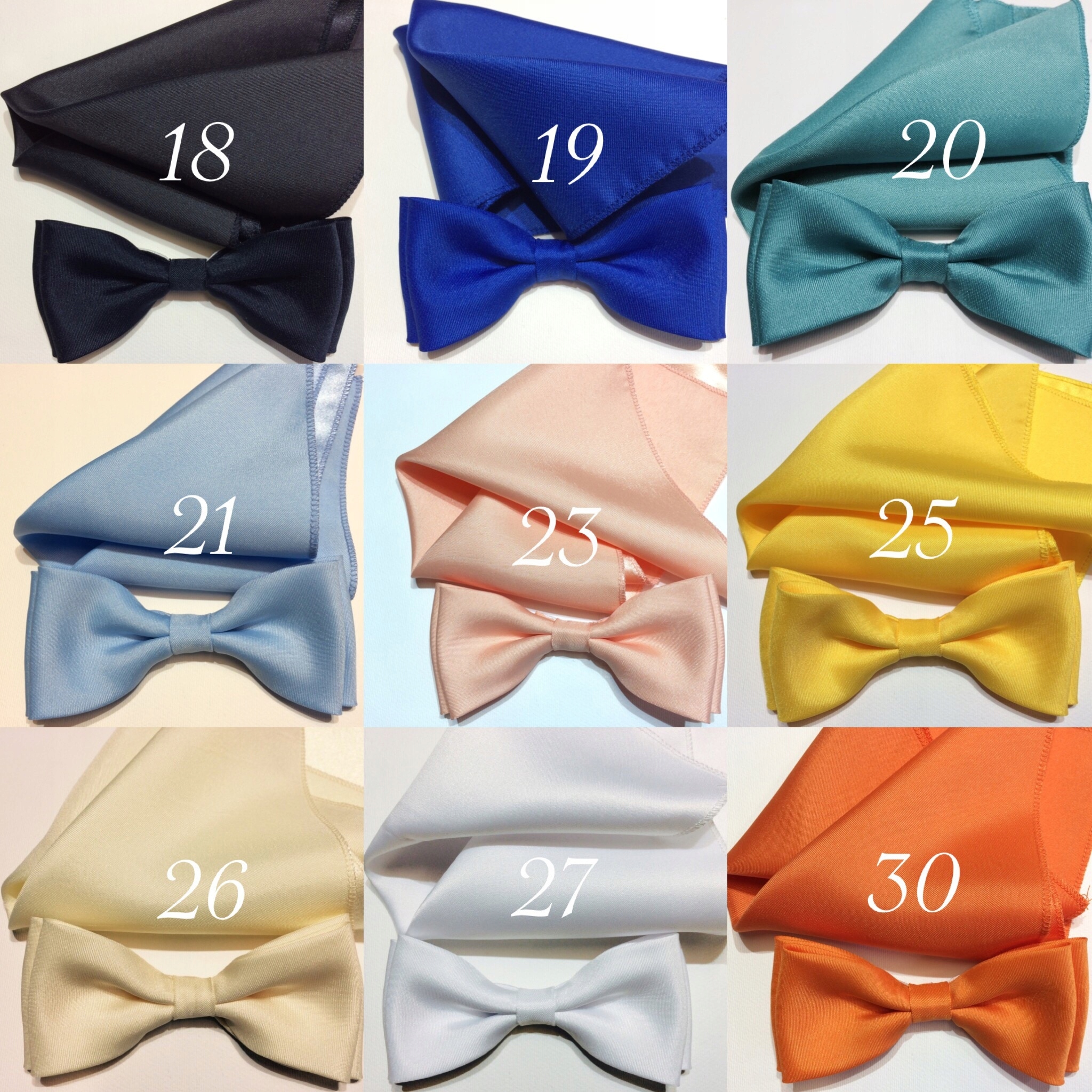 PUDROWA RÓŻOWA MUCHA MUSZKA Z POSZETKĄ-CHUSTECZKĄ Wzór dominujący bez wzoru