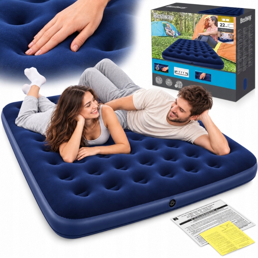 Bestway náhradní dvoulůžko 203x152x22 cm nafukovací pro hosty v domácnosti