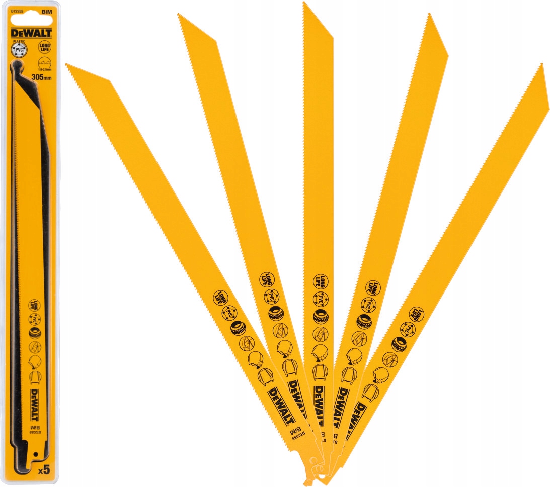 

DeWalt DT2355 brzeszczoty do metal 305 5cz S1122VF
