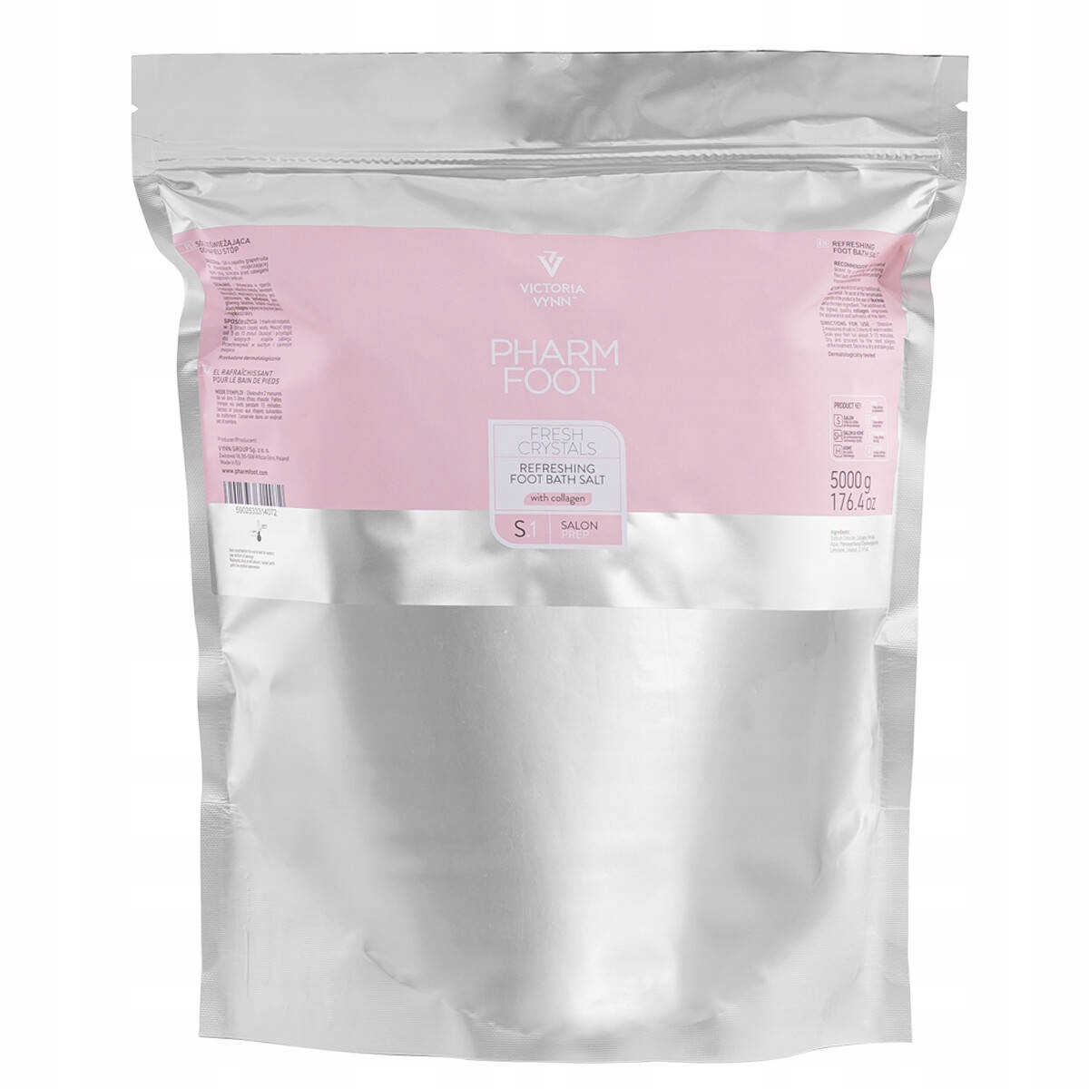 Pharm Foot Fresh Crystals Osvěžující sůl do koupele nohou, kolagenová, 5000 g